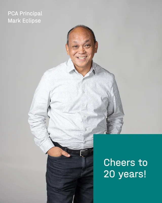 PCA congratulates Mark Eclipse on 20 wonderful years of leadership and collaboration.⁠
⁠
As a Principal, Mark designs projects and fosters PCA’s culture with a focus on hospitality. His work is driven by a genuine commitment to cultivating meaningful relationships with staff and clients.⁠
⁠
Let’s continue this good work!⁠
⁠
More on Mark at Link in Bio.⁠
⁠
#PCA_team  #PCA_community