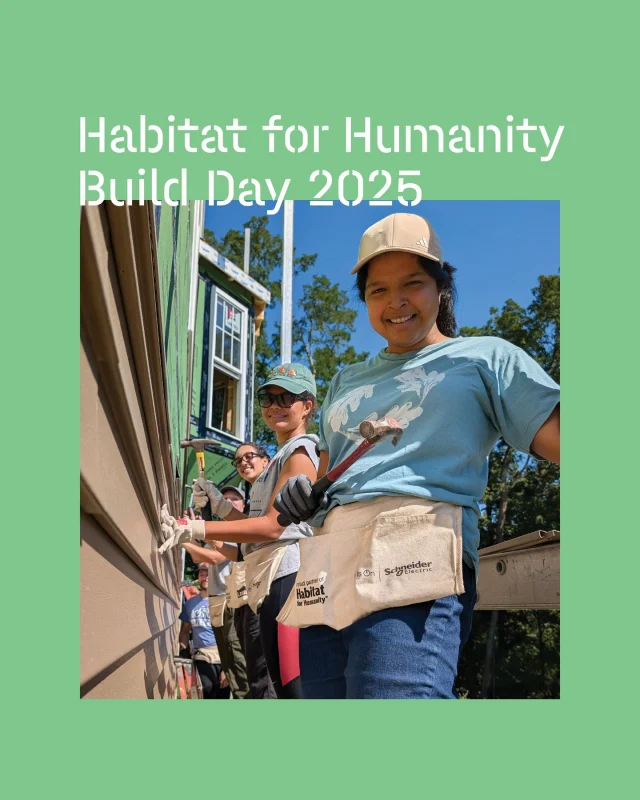 At PCA, we always look forward to our annual build day with Essex County Habitat for Humanity. This year, we set up the scaffolding, installed exterior siding and did some landscaping at the Haverhill MA site. 

Team from left: (back row) Dan Carp; Habitat Site Super, Gerry Caserta; Ashton Schlundt; Vivian Schmidt; Kelly Carls, Illuminate; Alena Perunina, Yasmine Badawi, Rebecca Girod, Juhi Goel; (front row) Nidhi John, Steven Banning and Riya Sinha! Not in the group shot - Laura Homich.
