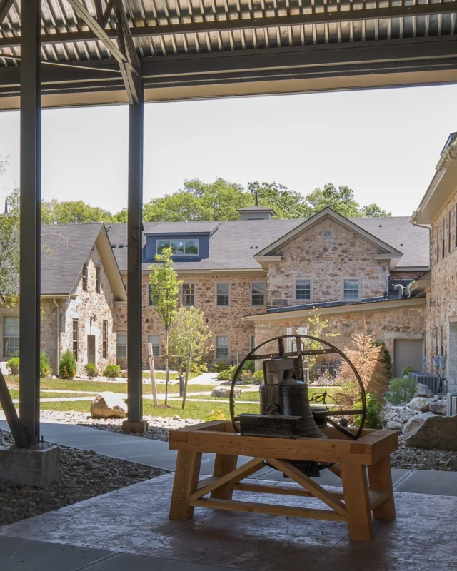 At Ames Shovel Works, we unlocked this historic site’s potential by blending the architecture of these beautiful granite buildings back into the town fabric. Ames Shovel Works enlivened Easton, MA not only through the preservation of a historic landmark, but also through the introduction of a wastewater treatment plant which gave increased capacity to the town.
 
The project creatively repurposed this 19th century manufacturing complex previously cited as one of the nation’s Most Endangered Historic Landmarks by the National Trust for Historic Preservation.
 
The revitalization preserved the site’s original fabric to create new housing for the community. Through the use of the original building, Ames Shovel Works becomes a model for sustainable design.
 
Client partner: Beacon Communities
📸: John Horner and Christian von Stackelberg