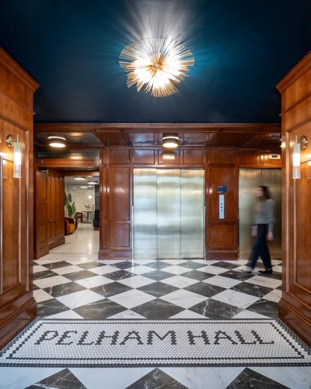 The best renovations start with character.
 
For Pelham Hall a historic residential landmark in Brookline's Coolidge Corner, interior design became an opportunity to honor the existing building while creating spaces that support the way people live today. Inspired by New England Art Deco, the renewed interiors blend rich materiality, warm lighting and contemporary amenities to transform the resident experience.

Thoughtful design can preserve a building's identity while ensuring it remains relevant for years to come.

Client partners: Aker and Trinity Building and Construction Management Corp.
📸: Mark Eclipse